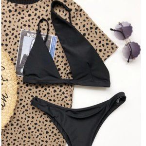 Cut-out One Shoulder Bikini Swimsuit